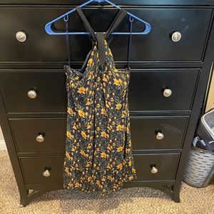 Sam Edelman Floral High-Neck Mini Dress, Size 10